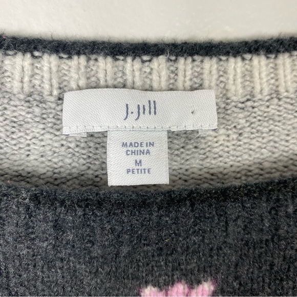 J Jill Enchanted florals sweater MP - Picture 5 of 7
